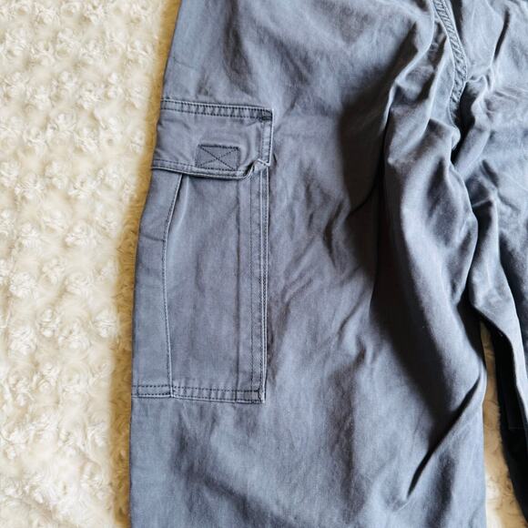 Brandy Melville Womens Jemma Cargo Dark Gray Cotton Pants Small Medium NEW - Picture 13 of 14